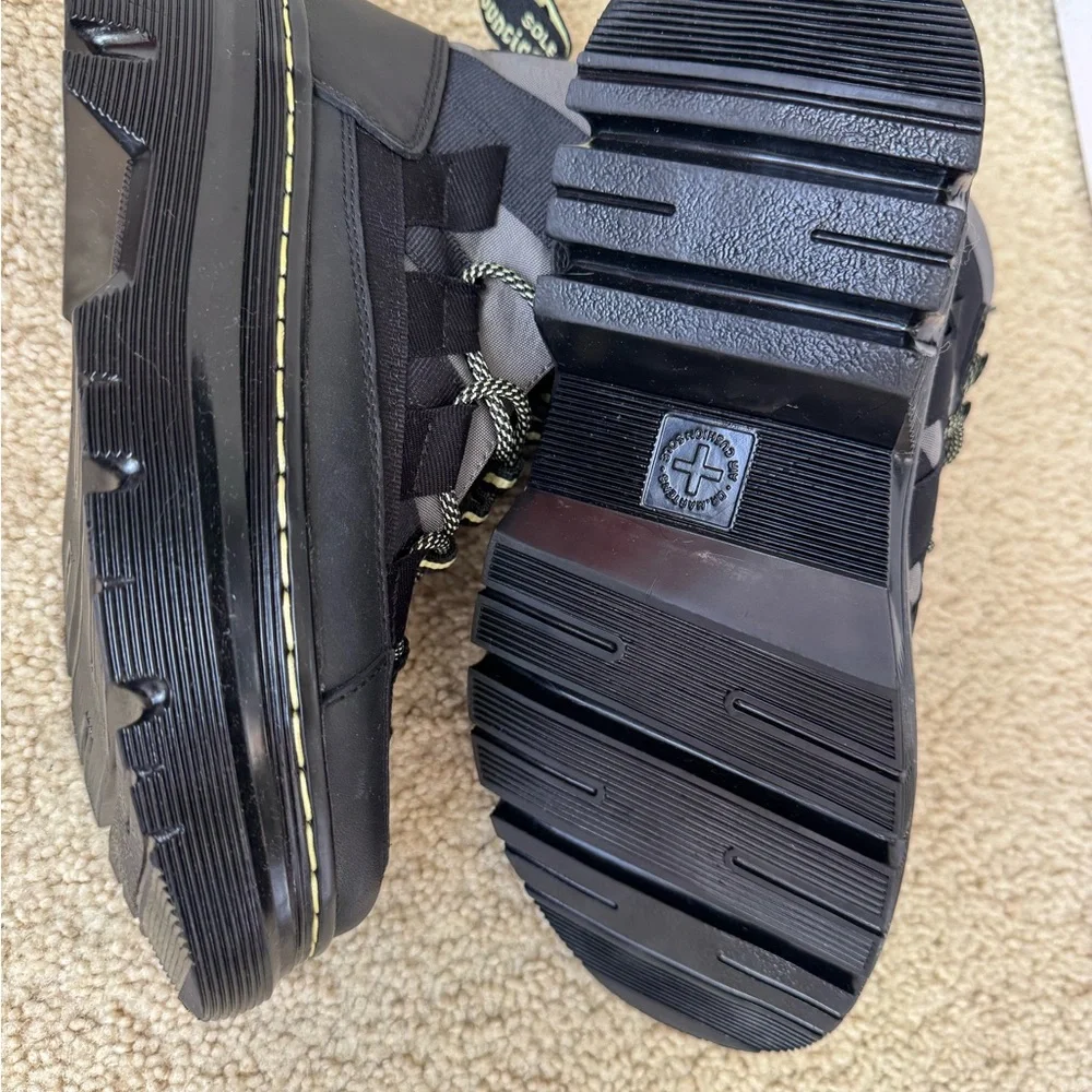 Dr. Martens Black and Gray Boots with Chunky Supportive Design - Picture 3 of 4
